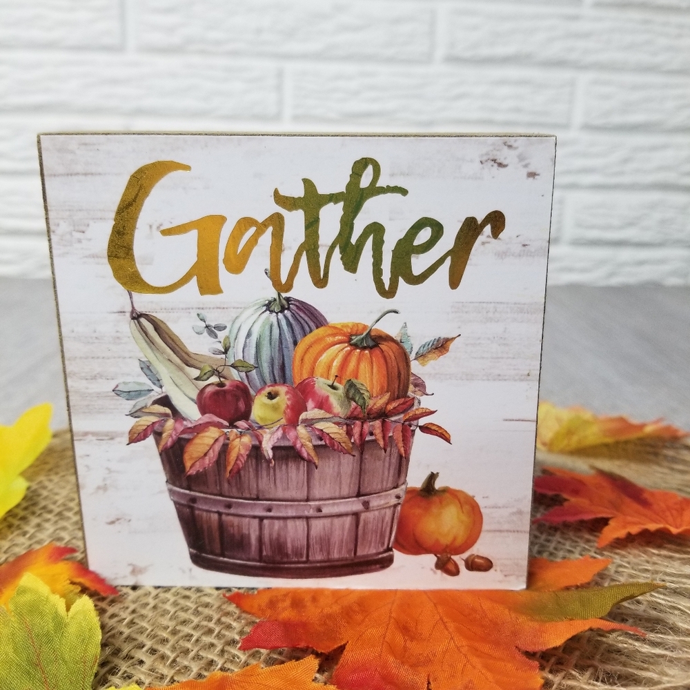 Wooden tabletop decor